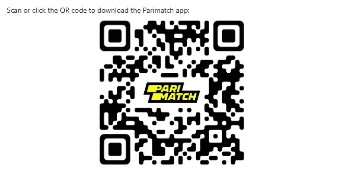 Parimatch app QR code