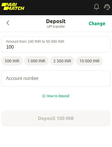 Deposit Amount