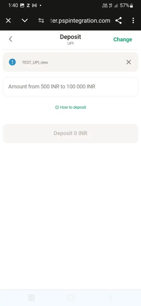 Deposit Parimatch