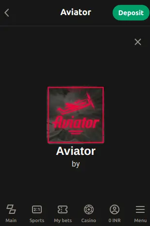 Aviator on Parimatch