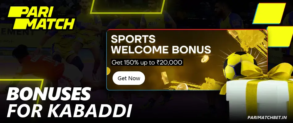 Bonuses for Kabaddi at Parimatch