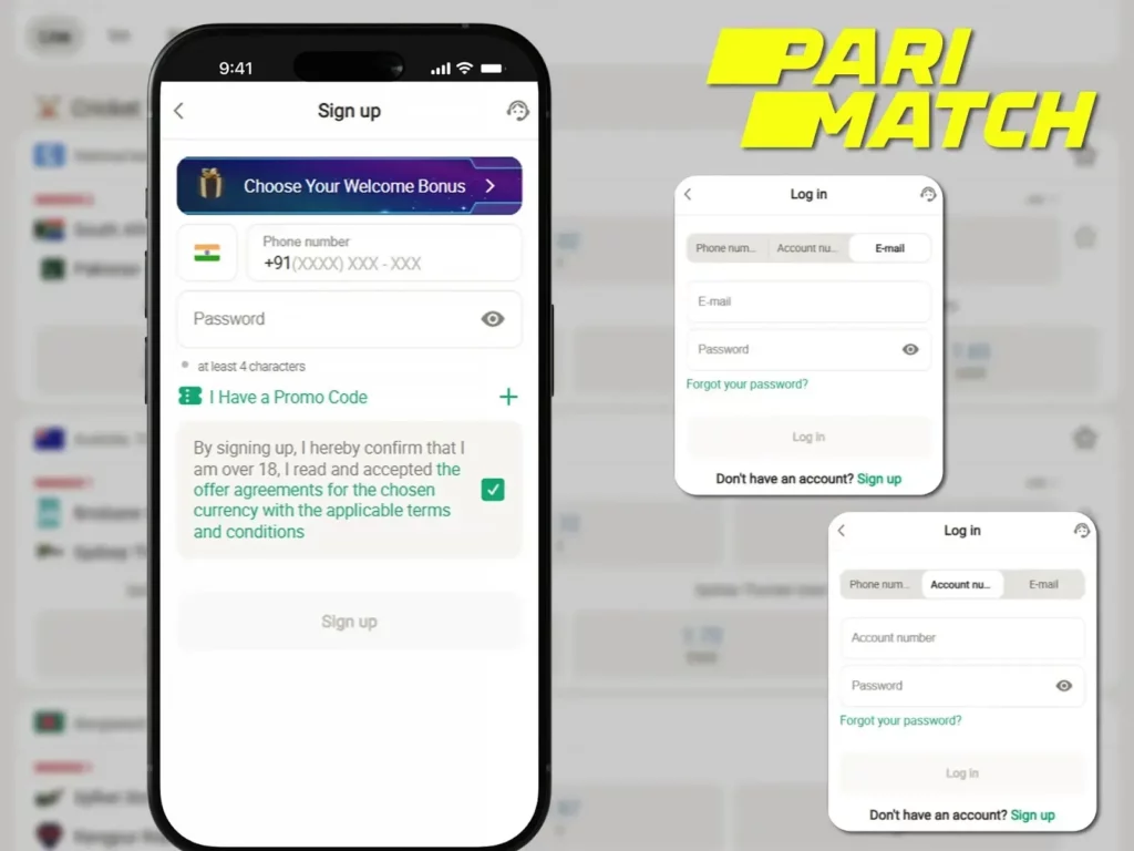 Parimatch Registration 