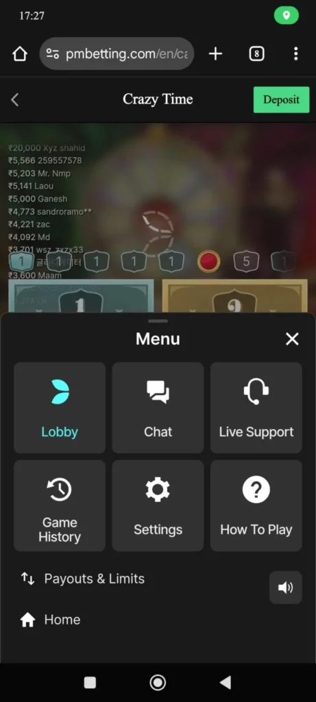 Parimatch Betting Space