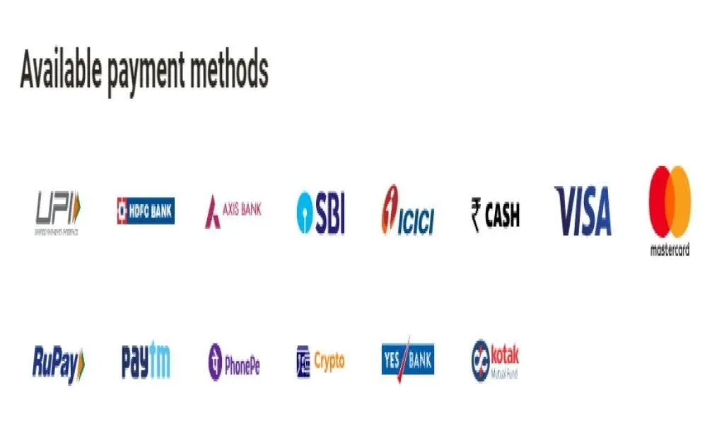 Parimatch Payment Methods