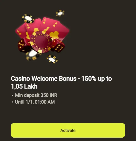 Casino Welcome Bonus